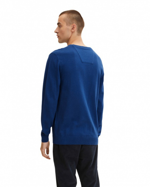 Пуловер Tom Tailor basic crew neck sweater XXXL Синій 1027661-11284 - зображення 2