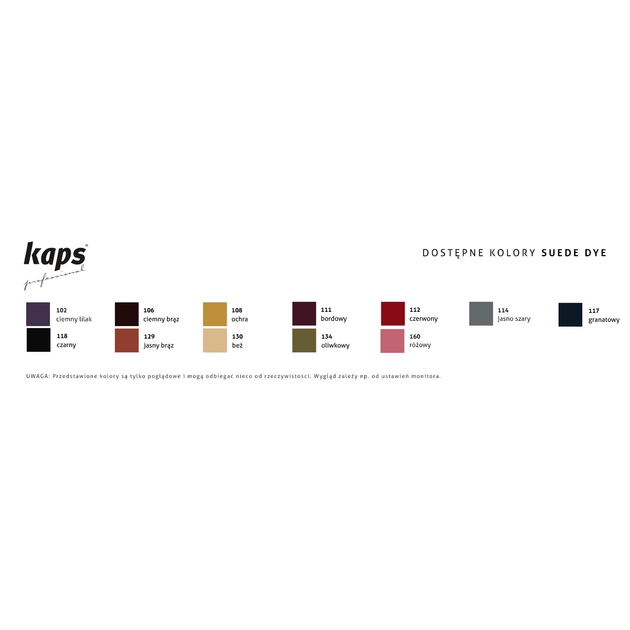 Краска для замши и нубука Kaps Suede Dye 50 мл Темно-коричневая (04_1 ...