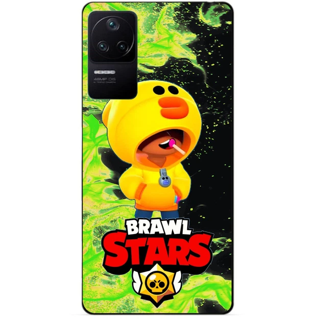 Силиконовый чехол Candy для Xiaomi Poco F4 с Героем Brawl Stars Леон утка - Фото 1 Силиконовый чехол Candy для Xiaomi Poco F4 с Героем Brawl Stars Леон утка - изображение 1