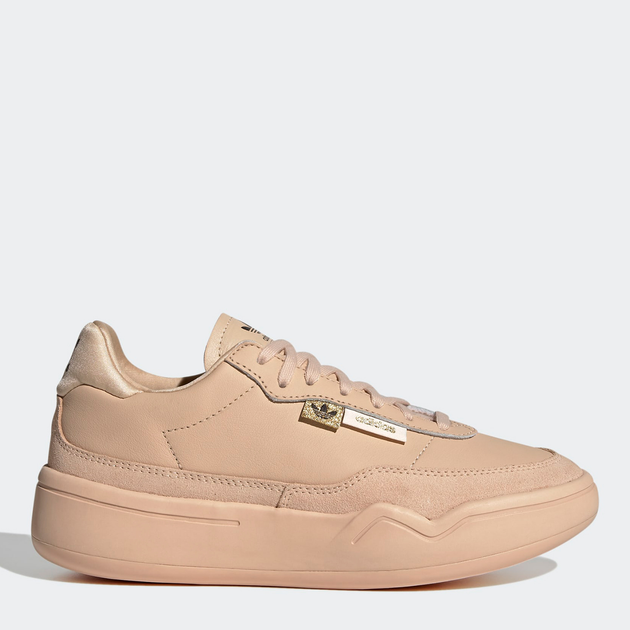 Tenisówki damskie skórzane na platformie do kostki Adidas Originals Her Court GX3501 39.5 (6UK) 24.5 cm Beżowe (4065419469127) - obraz 1