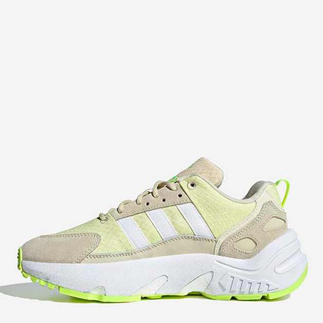 Buty sportowe damskie na platformie do kostki Adidas Originals Zx 22 Boost GW8317 38 (5UK) 23.5 cm Zielony/Beżowy (4065418170970) - obraz 2