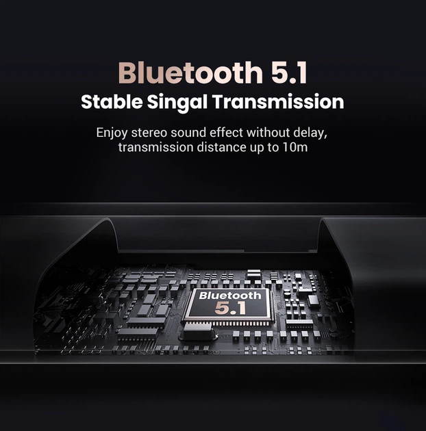 Автомобільний приймач Bluetooth UGREEN CM523 Bluetooth 5.1 AUX 3.5 мм 2 в 1 - зображення 3