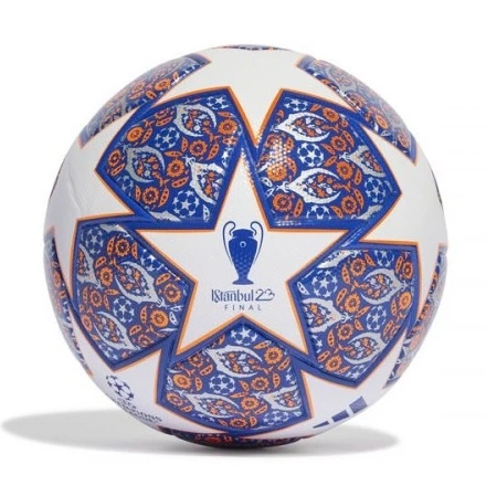 Мяч футбольный Adidas Finale Istanbul League HU1580 №4 Бело-синий - Фото 7 Мяч футбольный Adidas Finale Istanbul League HU1580 №4 Бело-синий - изображение 7