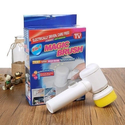 Універсальна бездротова щітка з насадками для ванної 5в1 Magic Brush - Фото 2 Універсальна бездротова щітка з насадками для ванної 5в1 Magic Brush - зображення 2