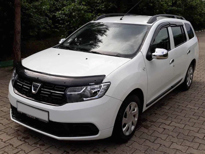 Дефлектор капота (EuroCap) для Dacia Sandero 2013-2020 років. - зображення 2