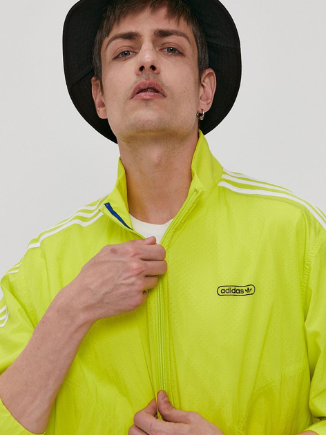 Спортивні кофти чоловічі adidas Reverse Tt GN3818 L Жовта (4064044921819) - зображення 5