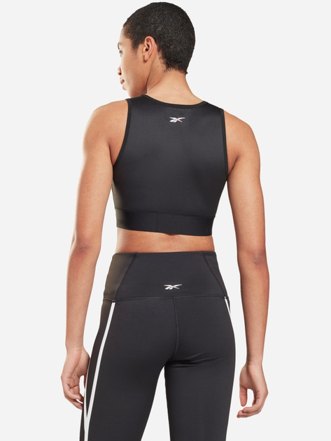 Top sportowy damski Reebok S Taped Tank GU5827 XS Czarny (4064054978049) - obraz 4