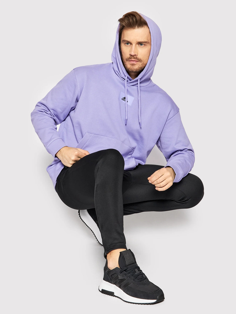 Bluza męska z kapturem Adidas M Fv Hd HE4360 XL Fioletowa (4065424218673) - obraz 4