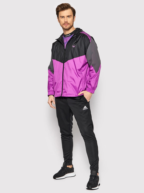 Спортивна вітровка чоловіча adidas Lightning Wb HE4711 M Фіолетова (4065424693548) - зображення 3