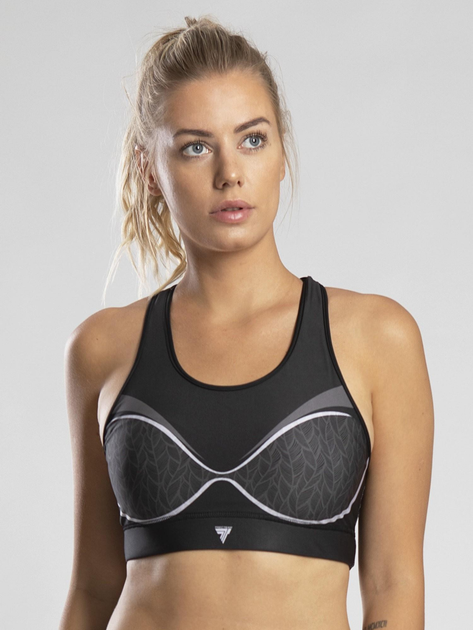 Спортивний топ TREC WEAR TRECGIRL 14 OPTI XS Black/gray (5902114035693) - зображення 1