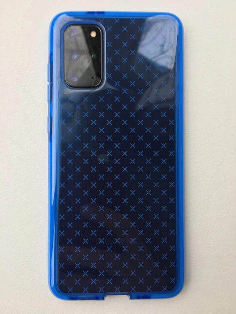 Протиударний чохол із антимікробним покриттям Tech21 Evo Check для Samsung Galaxy S20 Plus (6.7") Blue - зображення 2