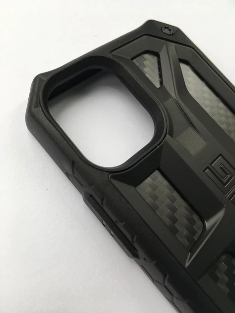 Чехол милитари противоударный UAG Monarch (Original) 112341114242 для Iphone 12 Mini (5.4") Black Carbon - изображение 8