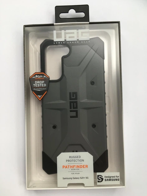 Чехол милитари противоударный UAG Pathfinder Original (212827113333) для Samsung Galaxy S21 Plus (6.7") Silver - изображение 2