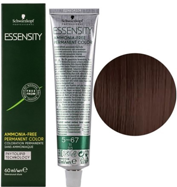 Farba dla włosów bez amoniaku Schwarzkopf Essensity Permanent Color Ammonia Free 5.00 Naturalny jasny brąz extra 60 ml (4045787599190) - obraz 1