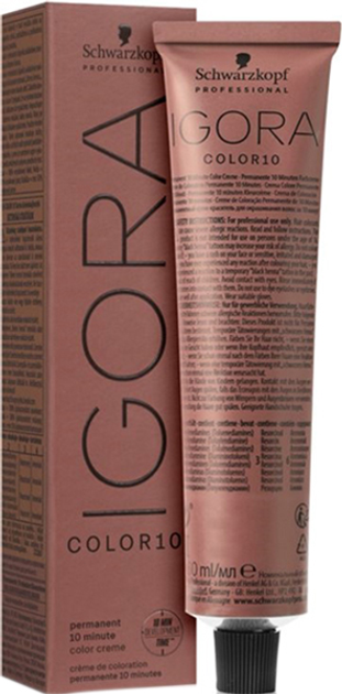 Farba do włosów 10-minutowa Schwarzkopf Igora Color10 9-0 Jasny blond naturalny 60 ml (4045787238075) - obraz 1