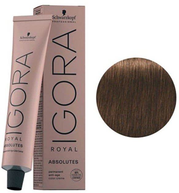 Фарба для волосся Schwarzkopf Igora Royal Absolutes 5-50 Світло-коричневий золотистий натуральний 60ml (4045787281668) - зображення 1