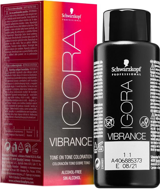 Фарба для волосся Schwarzkopf Igora Vibrance 0-89 Skoncentrowany czerwono-fioletowy 60ml (7702045561647) - зображення 1