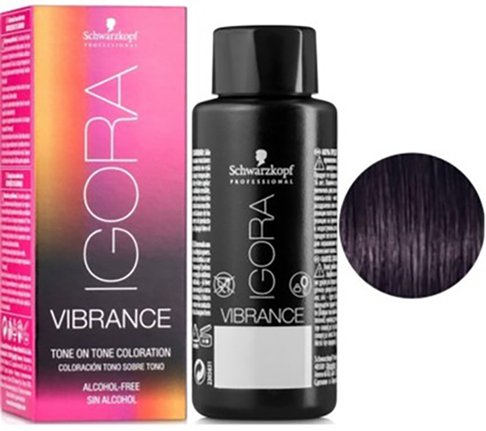 Фарба для волосся Schwarzkopf Igora Vibrance 3-19 Темно-каштановий фіолетовий відтінок 60ml (7702045562200) - зображення 1