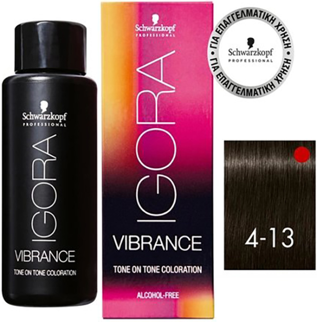 Фарба для волосся Schwarzkopf Igora Vibrance 4-13 Каштановий попелястий матовий 60ml (7702045560442) - зображення 1