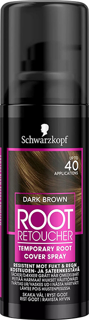 Tonująca farba na porost włosów w sprayu Schwarzkopf Root Retoucher Ciemnobrązowy spray 120ml (8410436289535) - obraz 1
