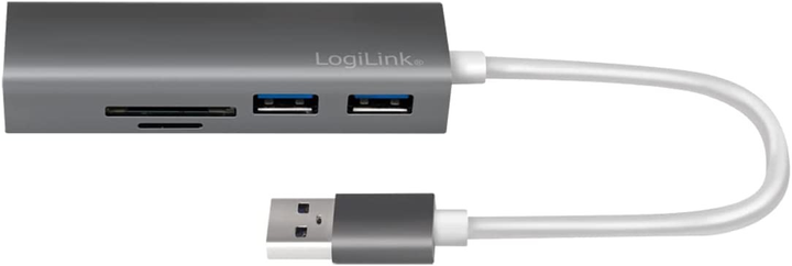 Hub USB 5 w 1 Logilink USB 3.0 (4052792048575) - obraz 2