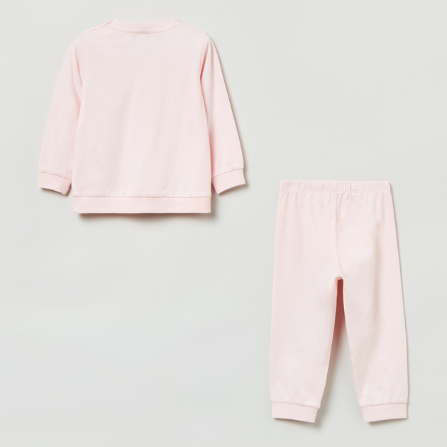 Piżama (koszulka z długim rękawem + spodnie) OVS Pyjama Girl Heavenly Pin 1812959 86 cm Różowa (8056781437834) - obraz 2