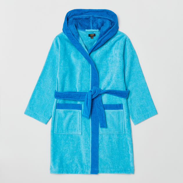 Халат махровий дитячий OVS Bathrobe Hb Maui Blue 1812201 116 см Light Blue (8056781393390) - зображення 1