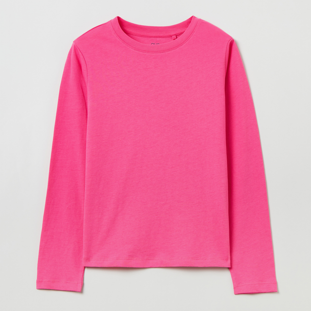 Koszulka z długim rękawem młodzieżowa dziewczęca OVS T-Shirt L/S Solid Pink 1817812 158 cm Różowa (8056781514498) - obraz 1
