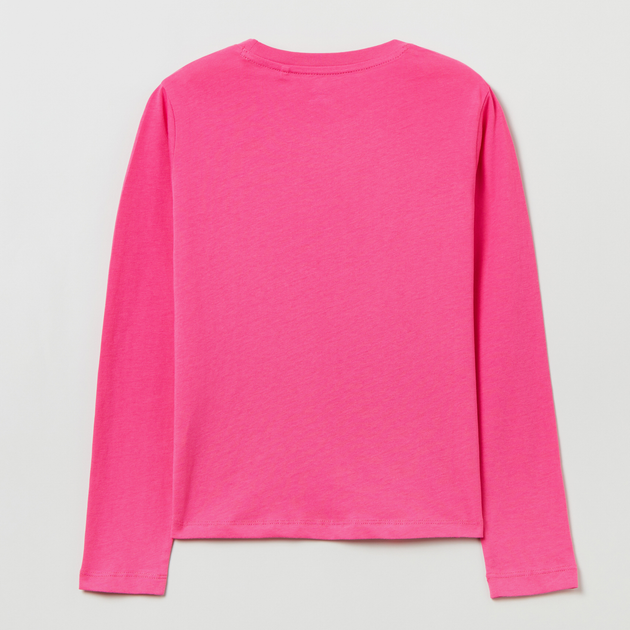 Koszulka z długim rękawem młodzieżowa dziewczęca OVS T-Shirt L/S Solid Pink 1817812 170 cm Różowa (8056781514511) - obraz 2