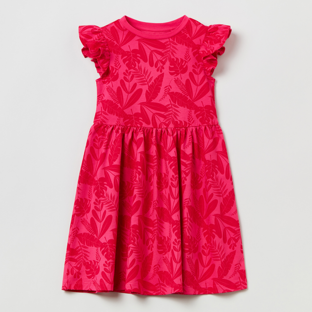Дитяча сукня для дівчинки OVS Aop Dress Lt Magenta + Aop 1799869 110 см Рожева (8056781062821) - зображення 1