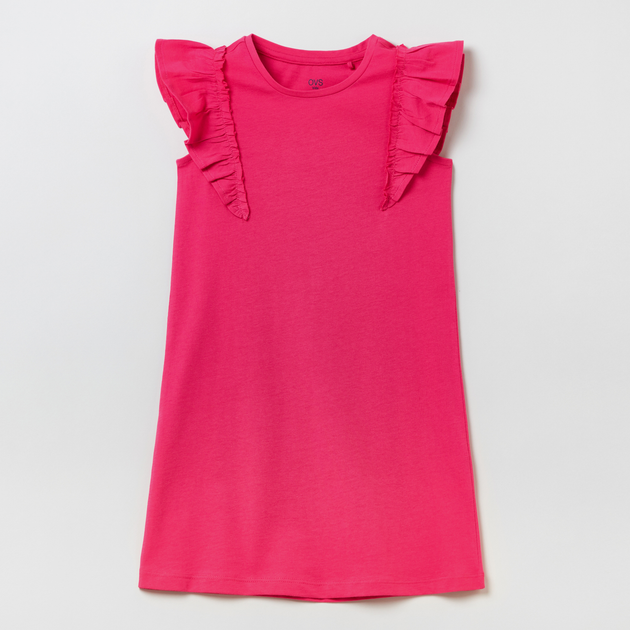 Дитяча сукня для дівчинки OVS Solid Dress 18-2140 Tpg 1803975 116 см Рожева (8056781105818) - зображення 1