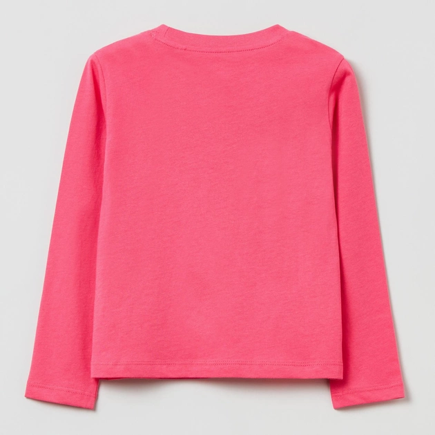 Koszulka z długim rękawem dziewczęca OVS Solid T-Shir Fandango Pin 1822512 122 cm Różowa (8056781593721) - obraz 2