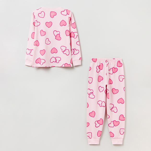 Піжама (футболка з довгими рукавами + штани) дитяча OVS Pyjama Sp 3/ Fairy Tale 1821578 116 см Pink (8056781581247) - зображення 2