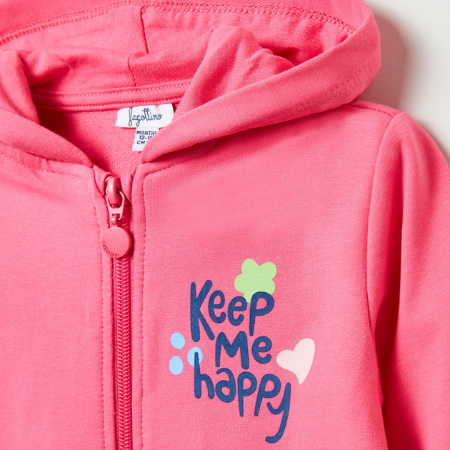 Komplet dziecięcy dla dziewczynki (bluza + spodnie) OVS Hoody Full Z Fandango Pin 1823695 80 cm Różowy (8056781611432) - obraz 3