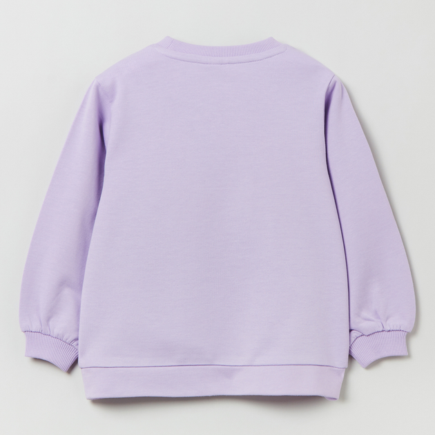 Bluza bez kaptura dziewczęca OVS Round Neck S Lilac Breeze 1817434 80 cm Fioletowa (8056781509081) - obraz 2