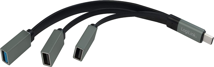 Hub USB 3 w 1 Logilink USB Type-C (4052792048728) - obraz 2
