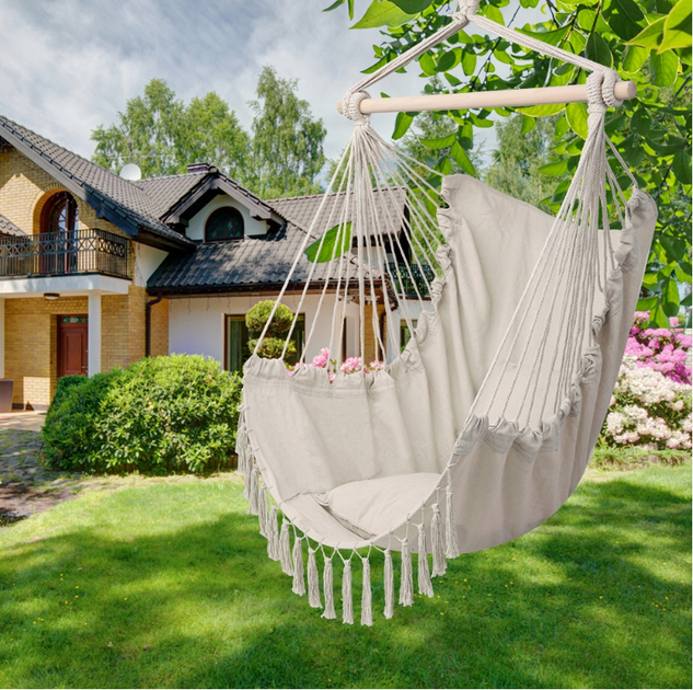 Гамак Xzhome Curved Style Білий 100см – фото, відгуки