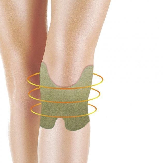 Пластир 10 штук для зняття болю в суглобах коліна з екстрактом полиня (ICL44) - зображення 2