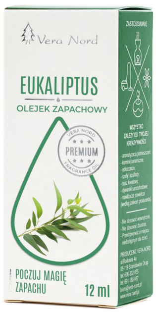Eteryczny olejek Vera Nord Eukaliptus 12 ml (5906948848007) - obraz 1