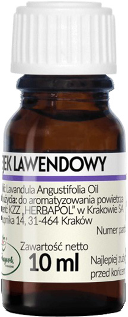 Eteryczny olejek Herbapol Lawenda 10 ml (5903850016236) - obraz 1