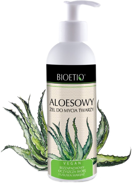 Żel do mycia twarzy Bioetiq Aloesowy 200 ml (5903111792336) - obraz 1