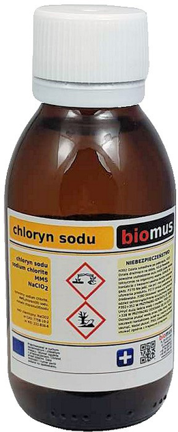 Środek dezynfekujący Biomus Mms Sodium Chlorite 100 ml Niszczy bakterie (5902409410518) - obraz 1