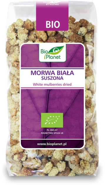 Сухофрукти BIO PLANET Шовковиця біла owoc BIO 250 г (5907814662873) - зображення 1