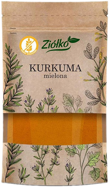 Спеція Ziółko Куркума мелена без глютена 60 г (5903240520992) - зображення 1