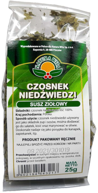 Natura Wita Czosnek Niedźwiedzi 25g (5902194543217) - obraz 1