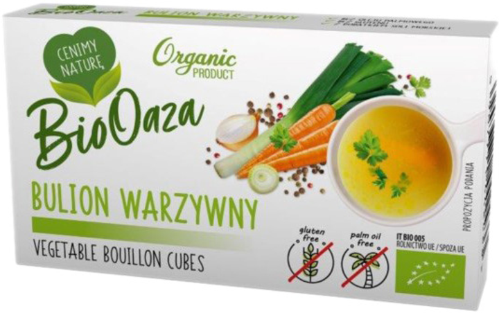 BioOaza Bulion warzywny, Kostka rosołowa 66g BIO (5907771442433) - obraz 1