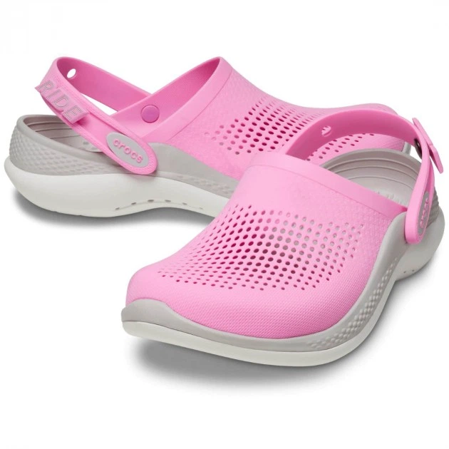 Женские кроксы Розовые Crocs Literide 360 Clog Taffy Pink 206708 36 (M4-W6) - изображение 5