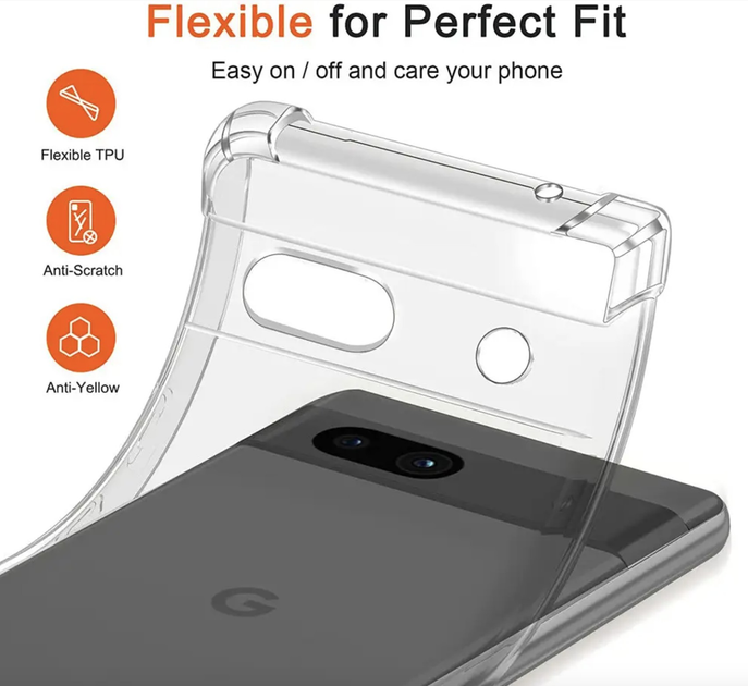 Чехол WXD на Google Pixel 7A прозрачный – фото, отзывы, характеристики ...