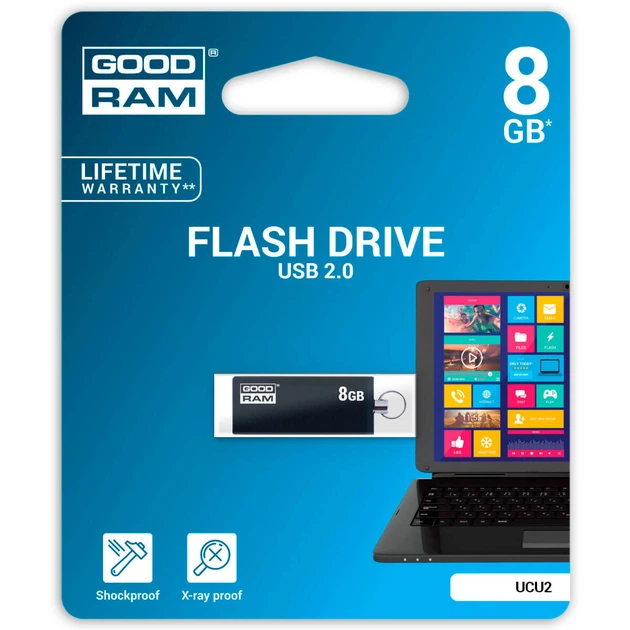 Флеш накопитель 8GB GOODRAM UCU2 (Cube) Black (UCU2-0080K0R11) - Фото 3 Флеш накопитель 8GB GOODRAM UCU2 (Cube) Black (UCU2-0080K0R11) - изображение 3