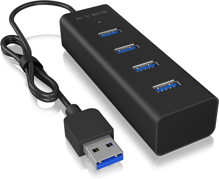 USB-хаб Icy Box USB 3.0 4-in-1 (IB-HUB1409-U3) - зображення 4